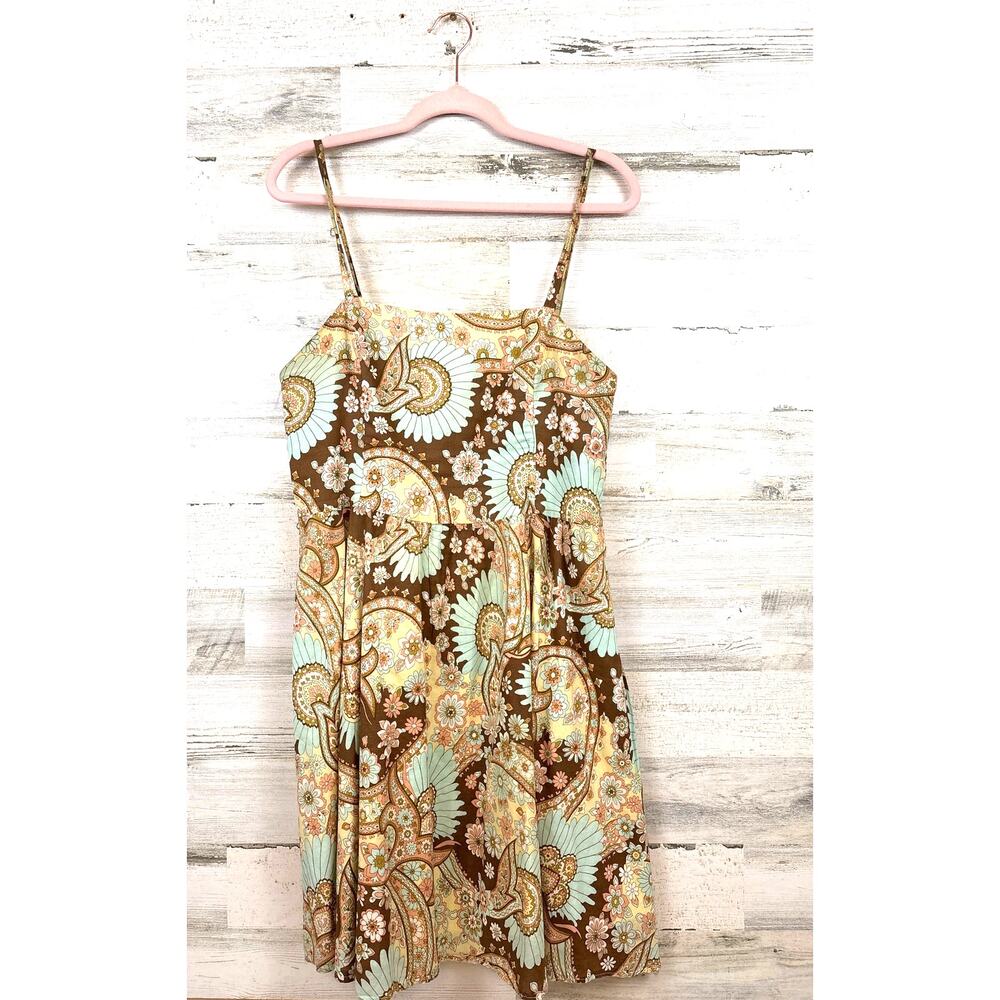 Nell Couture Floral Summer Dress Womens 12 Lightweight Garden Party Chic